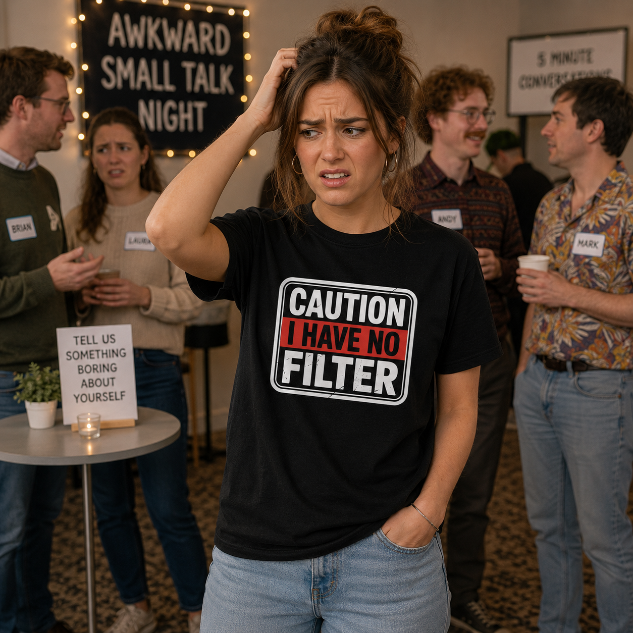 Caution: I Have No Filter Tee