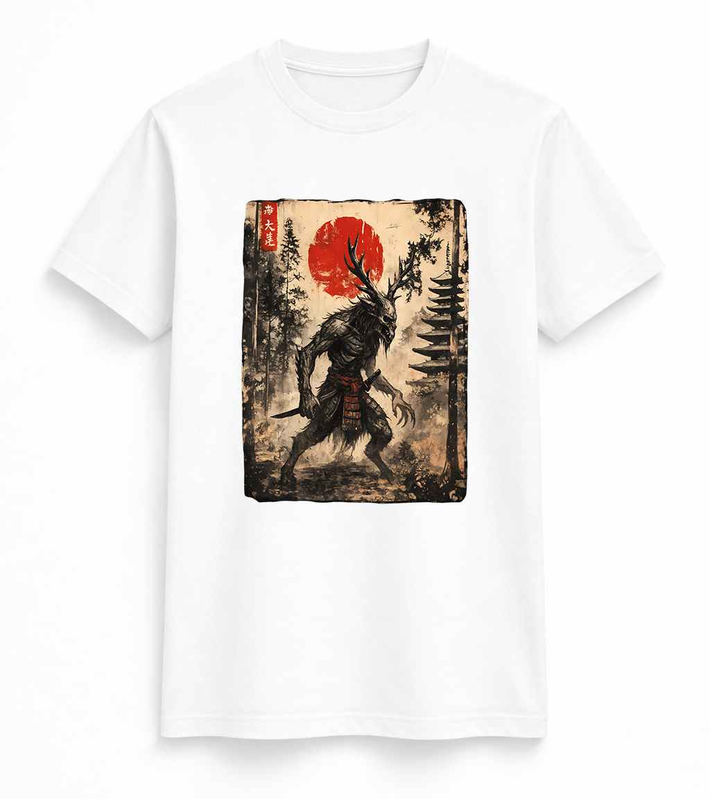 Forest Yokai Warrior Graphic Tee