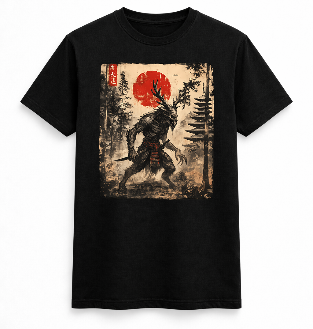 Forest Yokai Warrior Graphic Tee