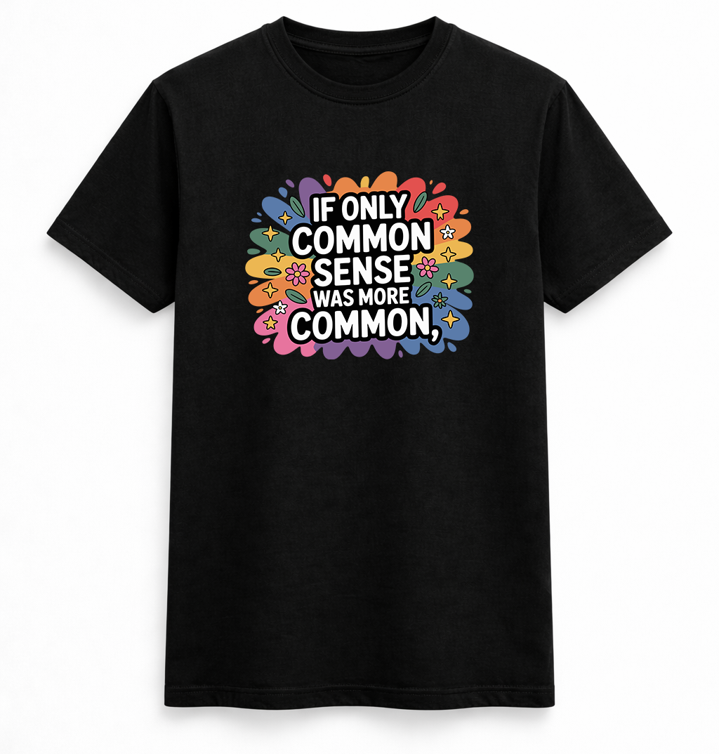 If Only Common Sense Was More Common Tee