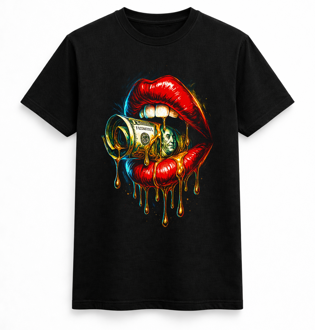 Money Talks Drip Graphic Tee