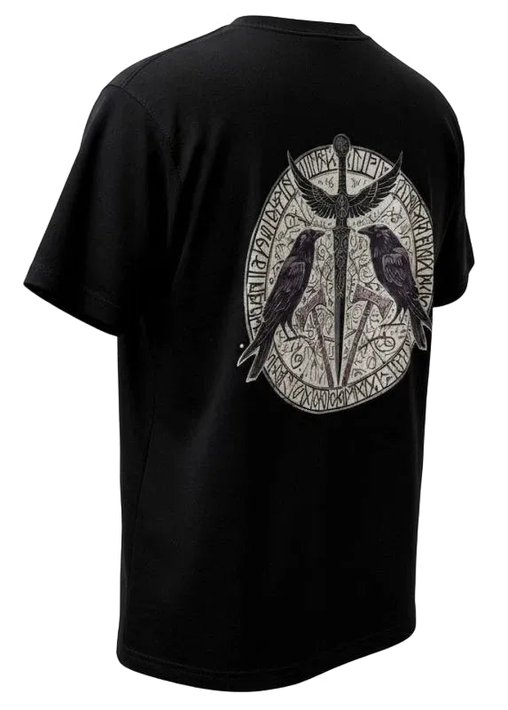 Raven Sigil Rune Graphic Tee