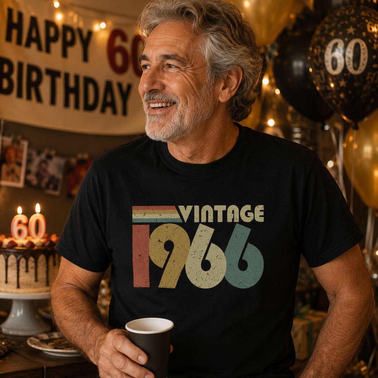 Vintage 1966 Retro Birthday Tee