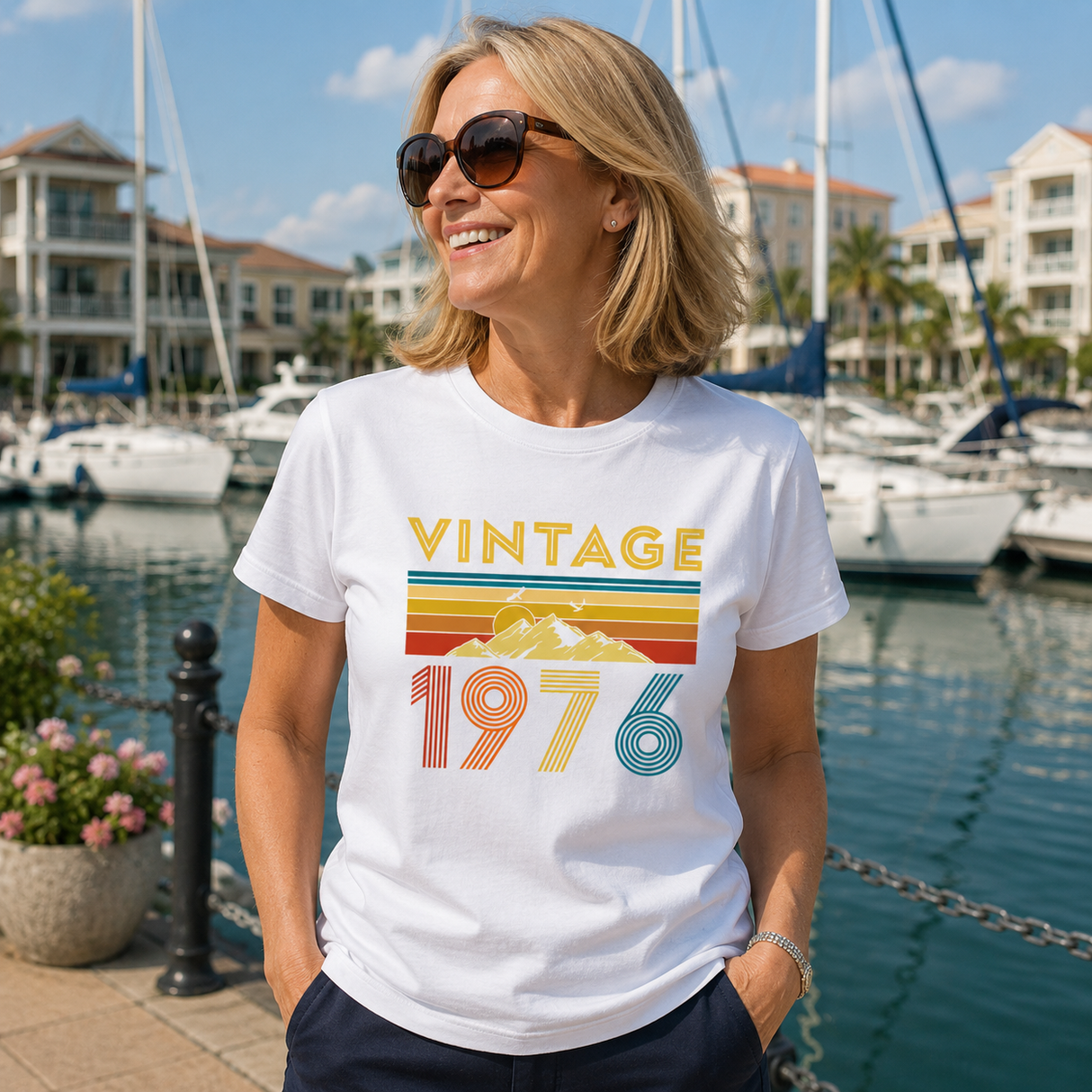 Vintage Patterned 1976 Tee