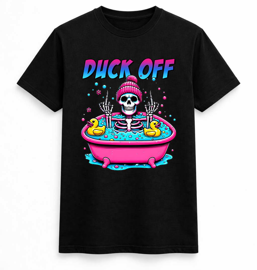 Duck Off Skeleton Bath Tee