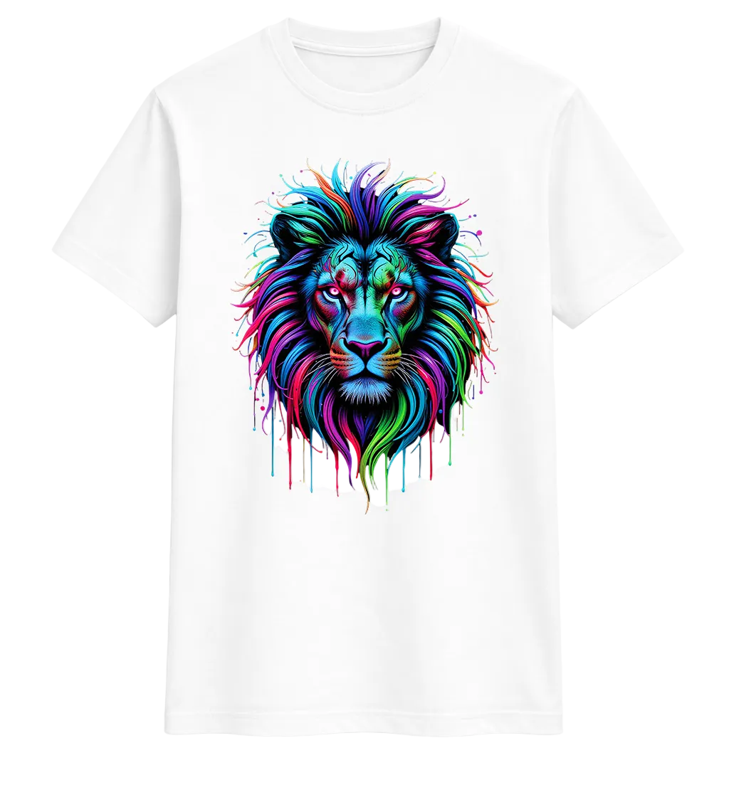 Neon Apex Lion Graphic Tee