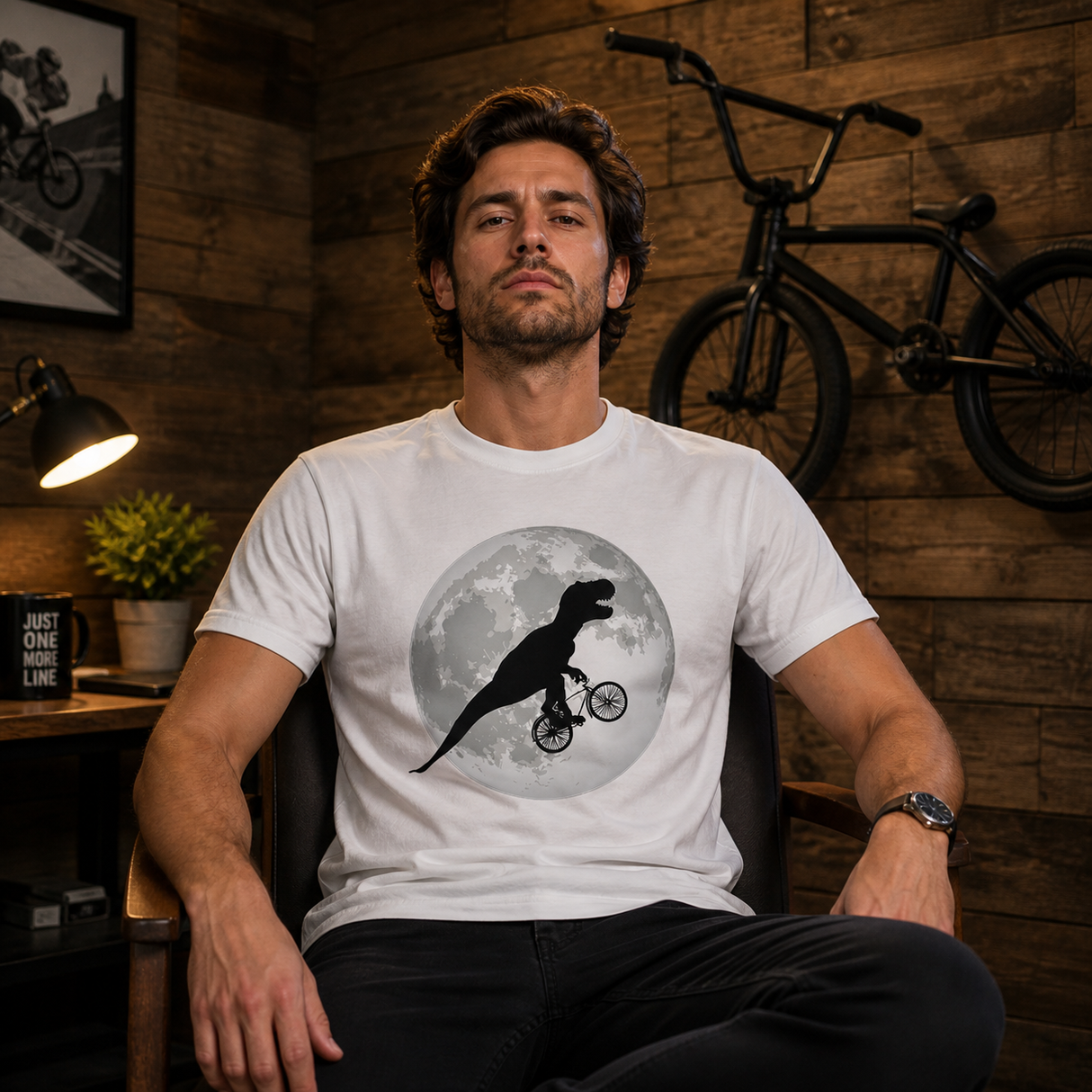 T-Rex Moon Ride Graphic Tee