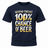 100% Chance of Rugby T-shirt