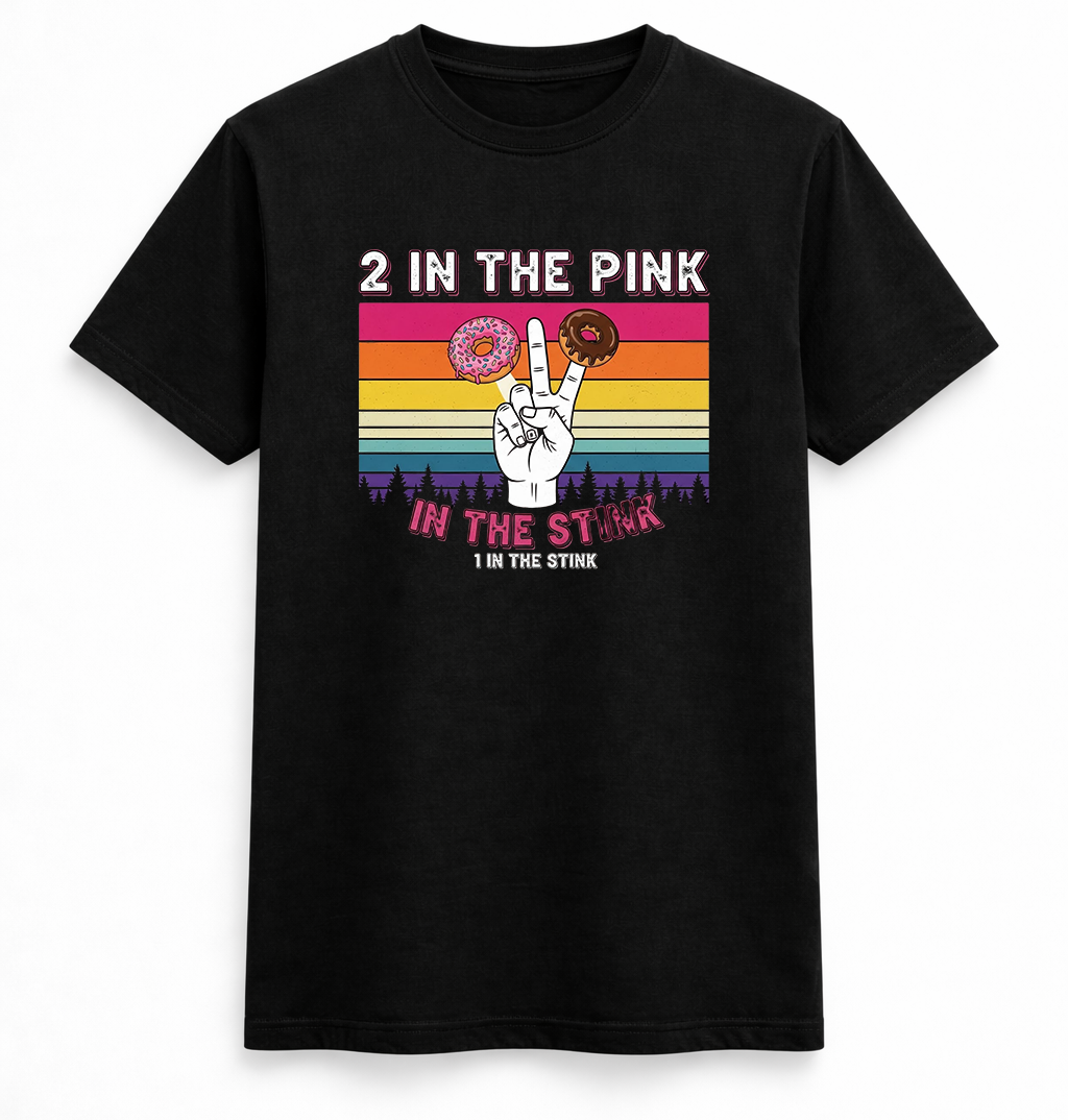 2 In the pink tee