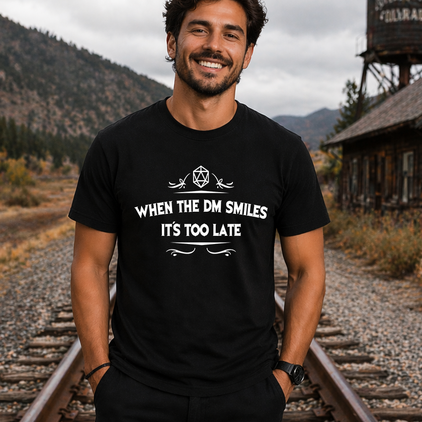 Dungeon Master Warning Gamer Tee