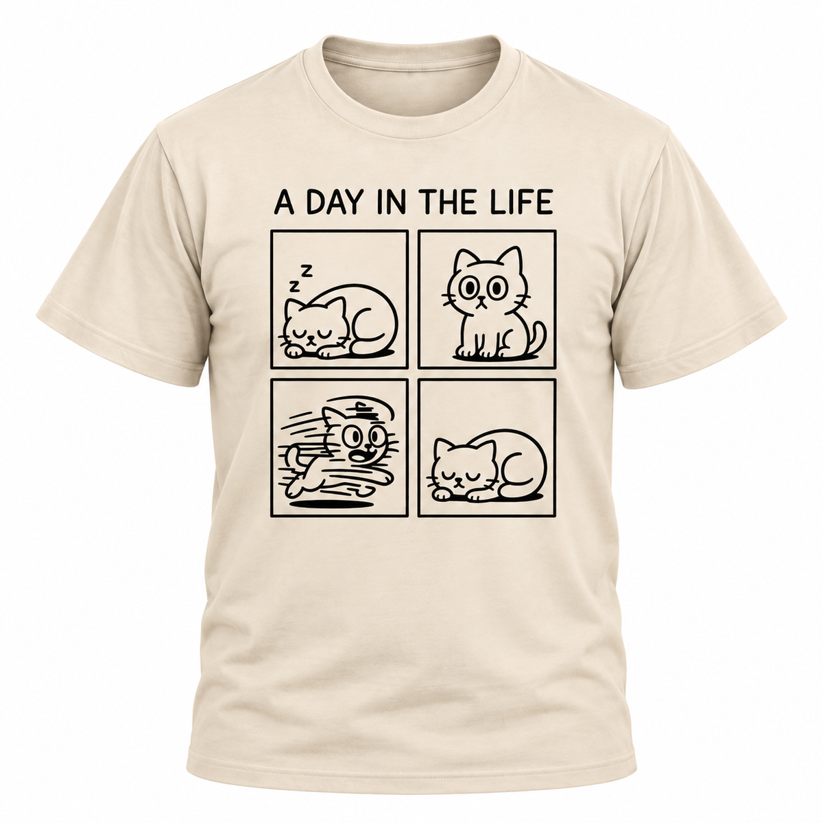 A Day In The Life Cat T-Shirt