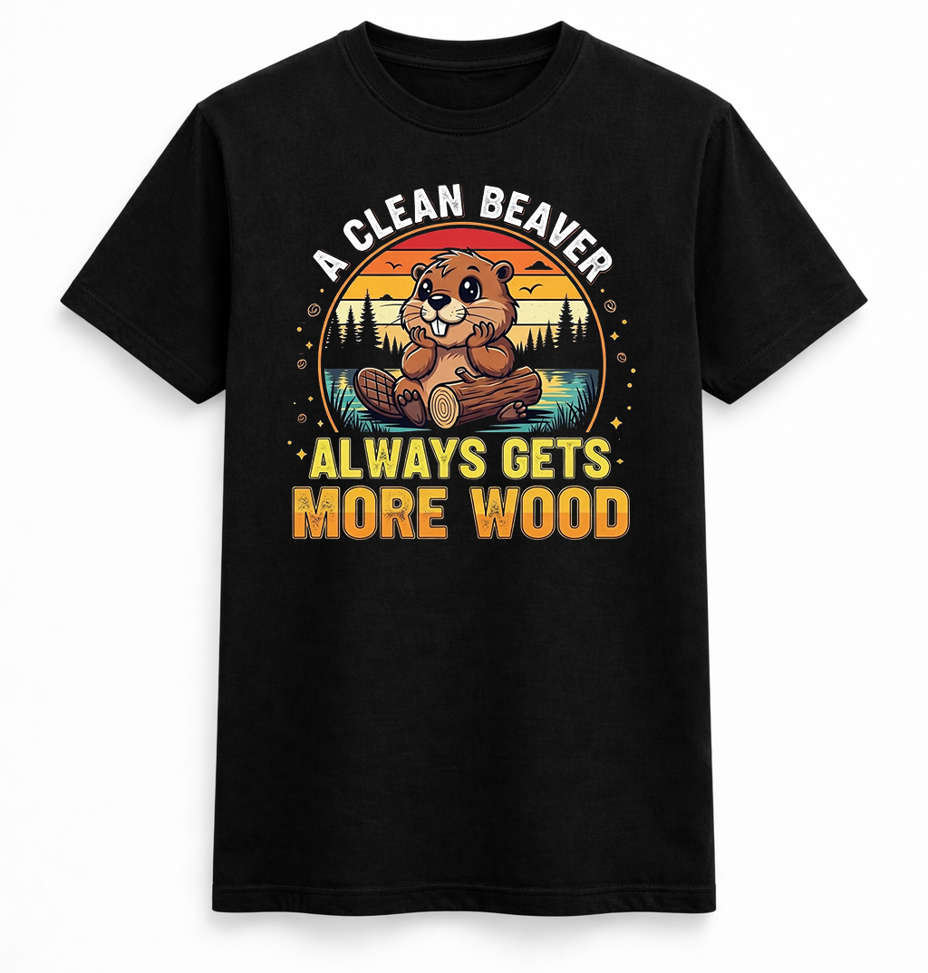 A clean beaver tee