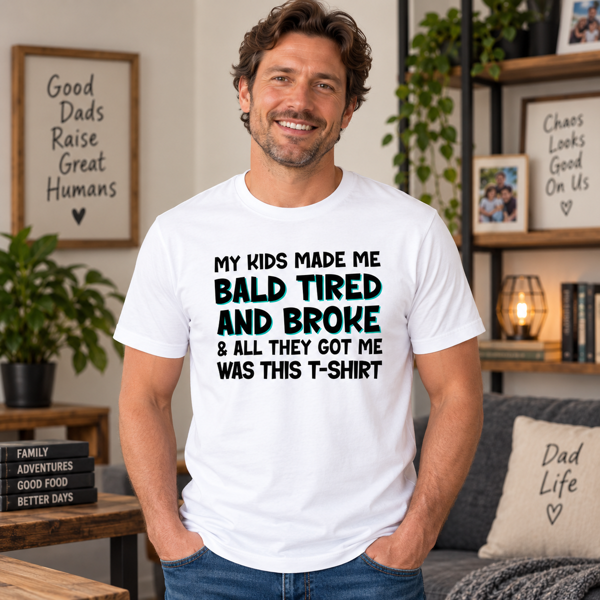 Bald Tired And Broke T-Shirt