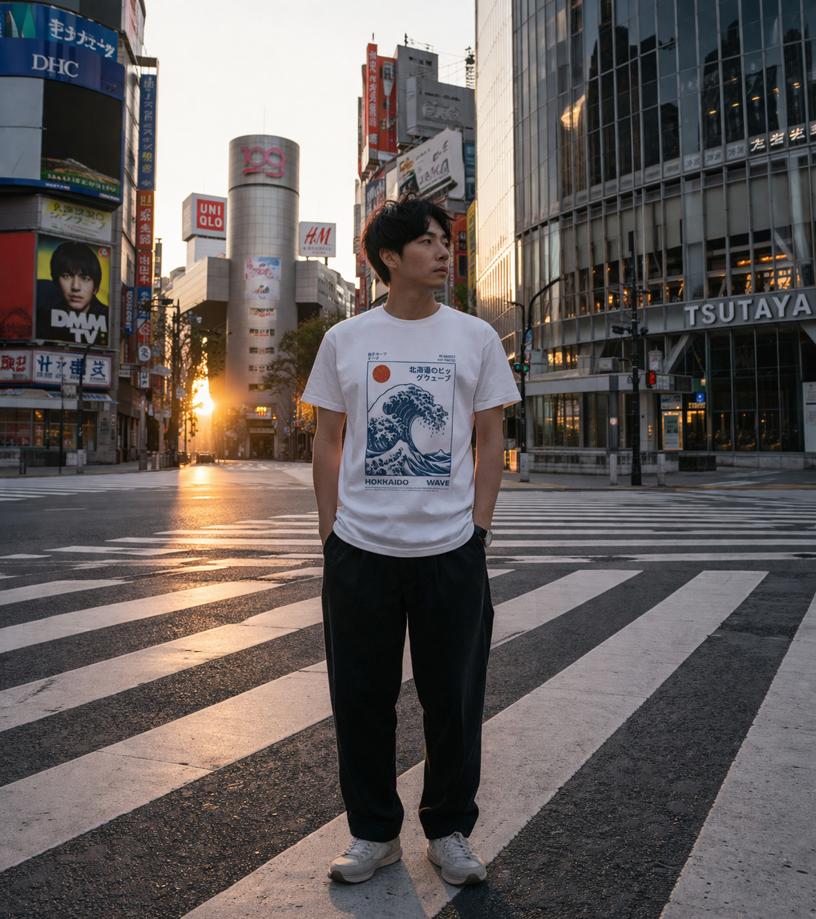 Hokkaido Great Wave Graphic Tee