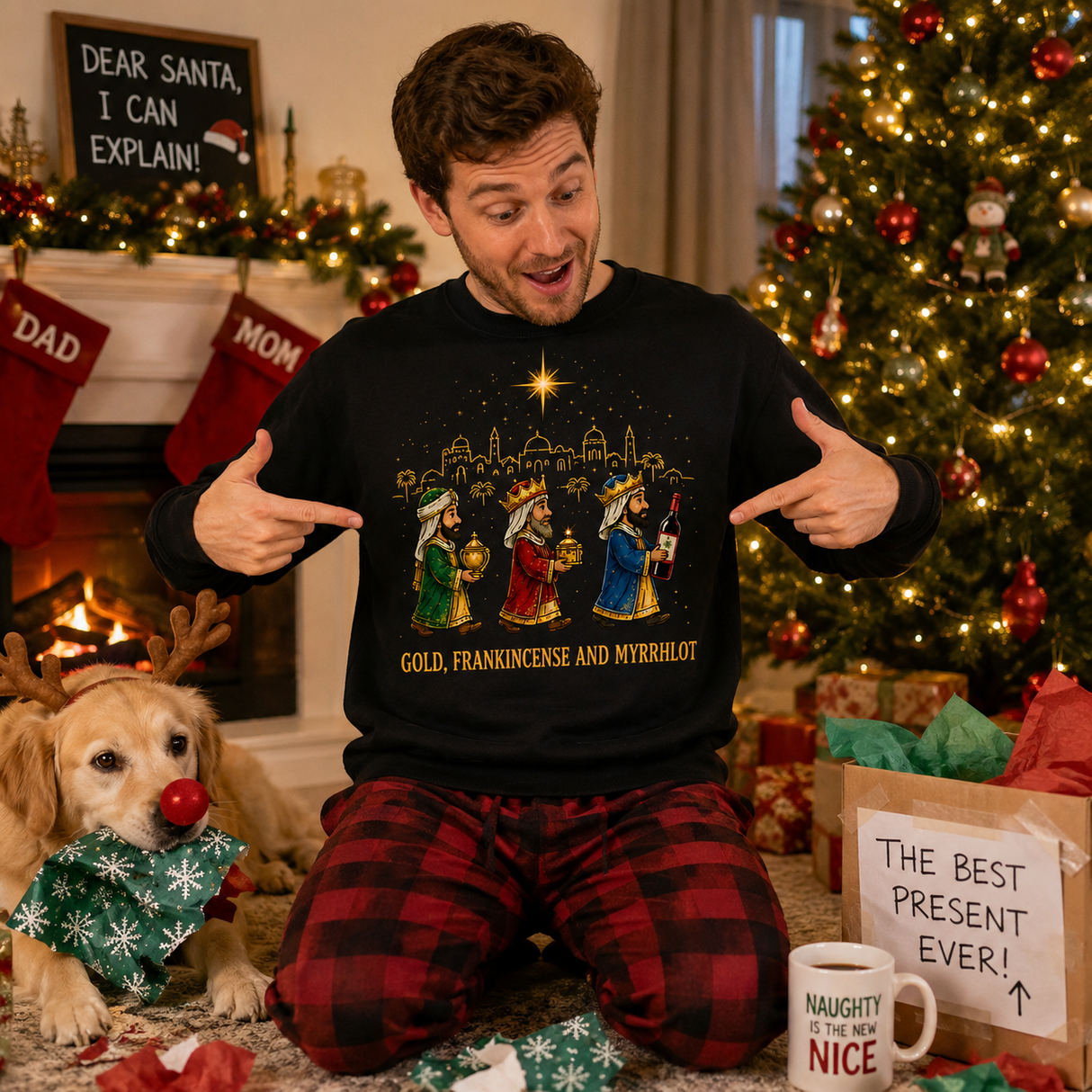 2 & A Half Wise Men – Funny Christmas Jumper