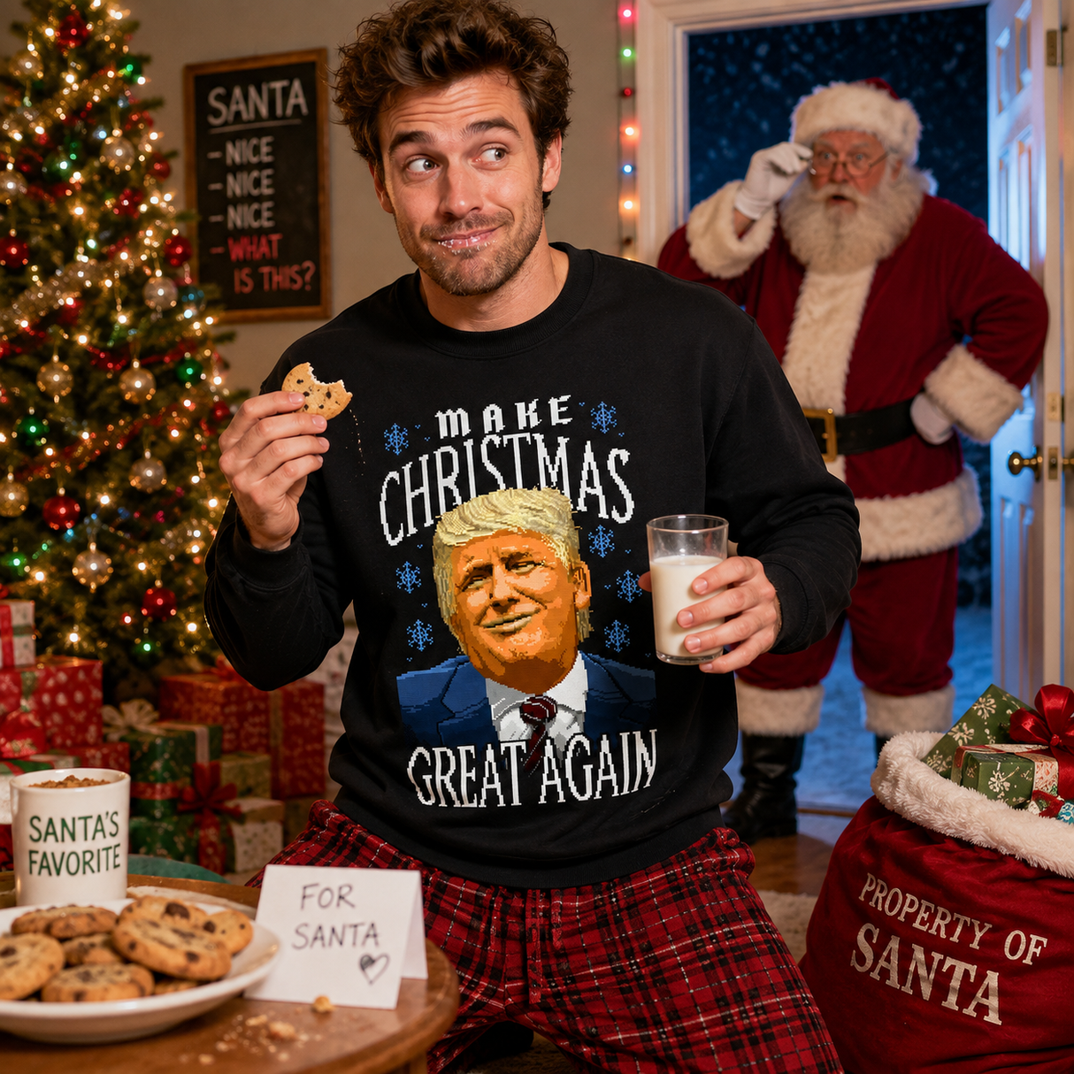 Merry TrumpMas – Funny Christmas Jumper