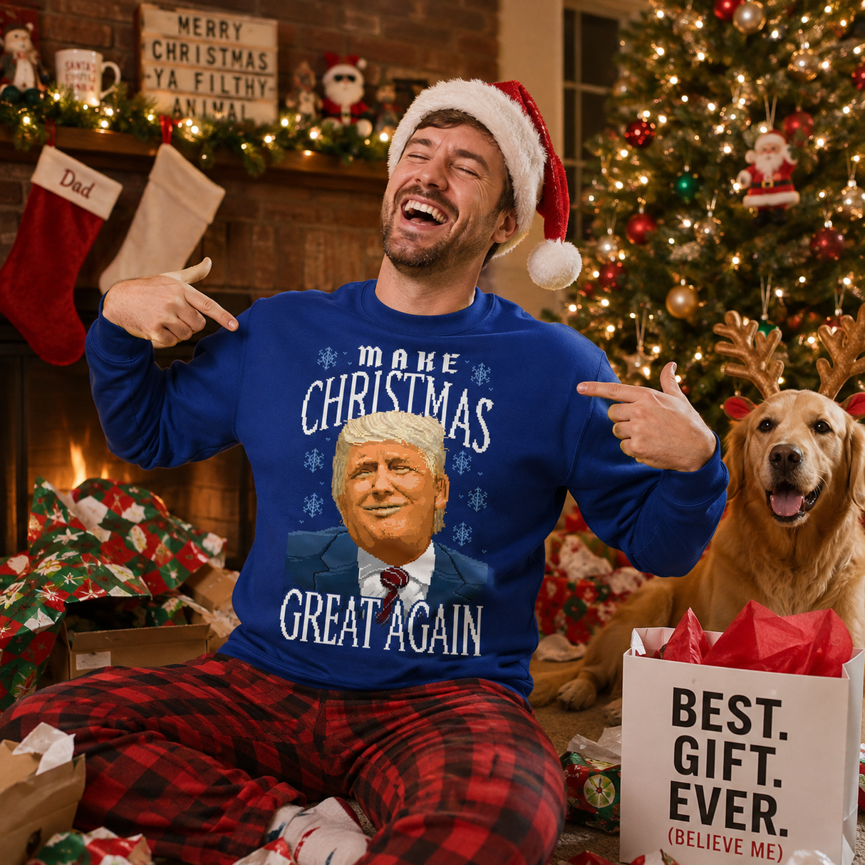 Merry TrumpMas – Funny Christmas Jumper