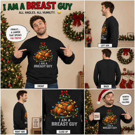Breast Guy – Funny Christmas Jumper