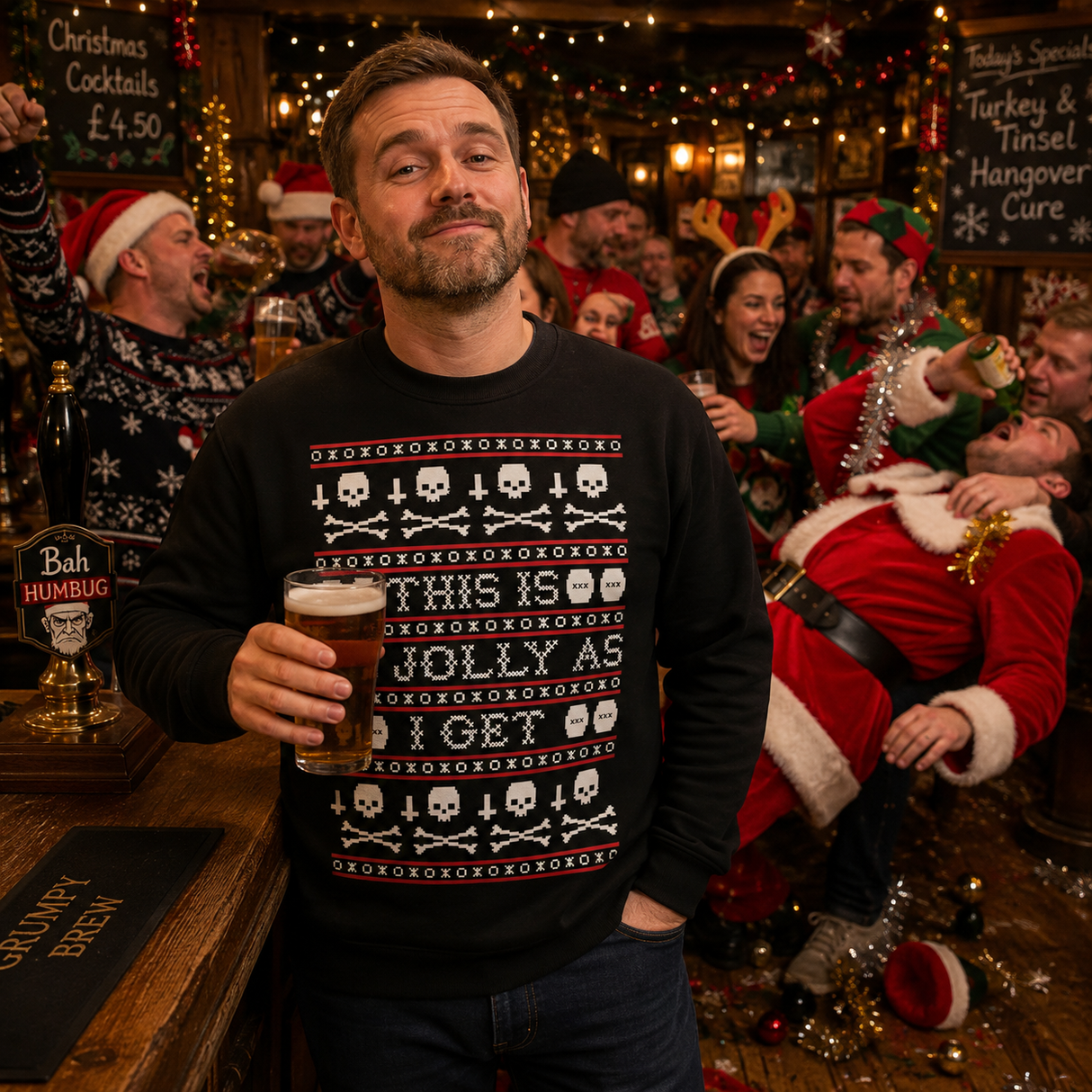 Jolly Fella – Funny Christmas Jumper
