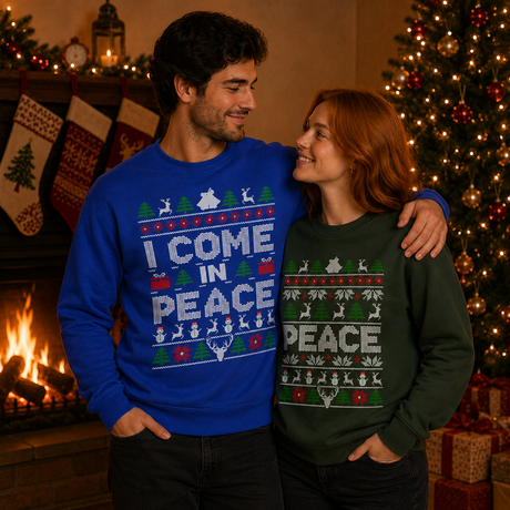 I Come In Peace (HERS) – Funny Christmas Jumper