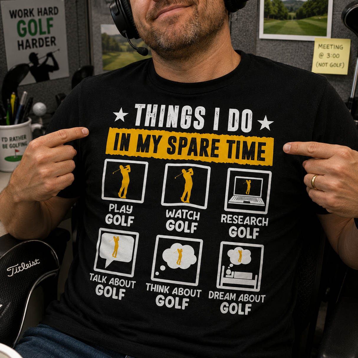The Golf Addiction Starter Pack Tee