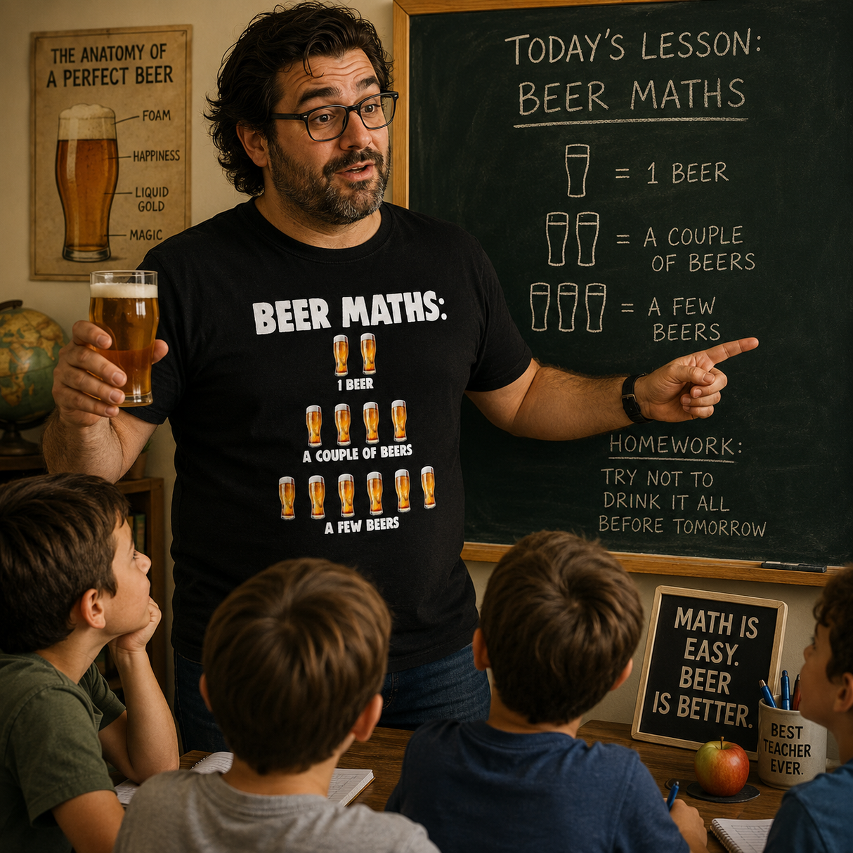 Advanced Beer Algebra Tee