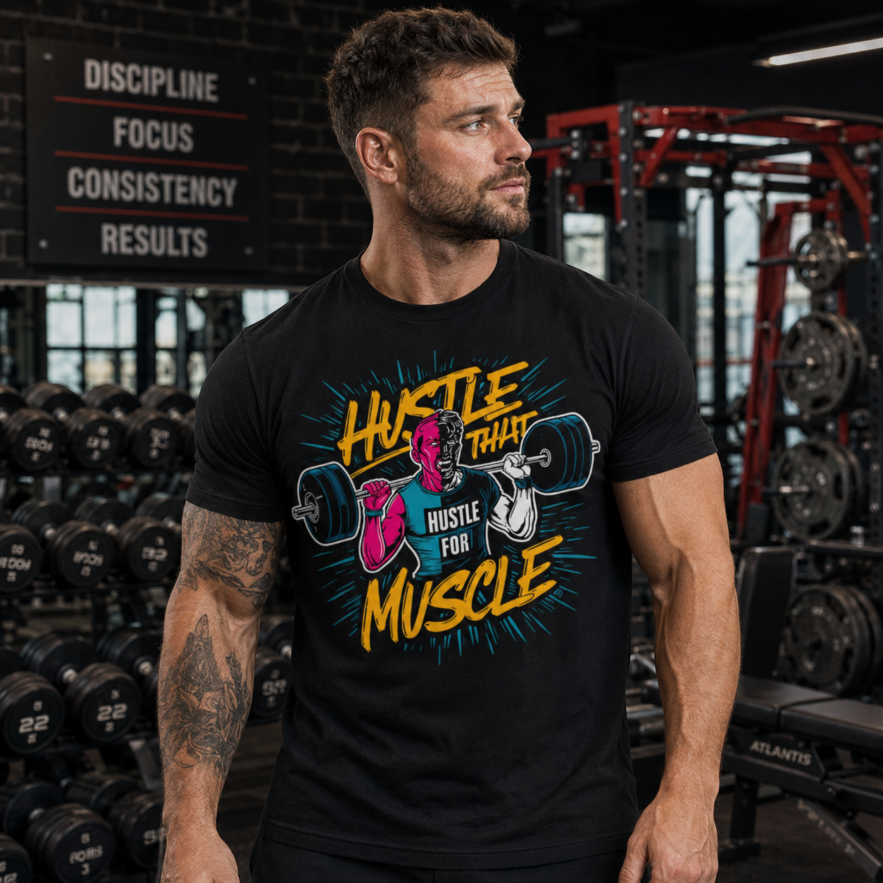 Hustle It Fitness Tee
