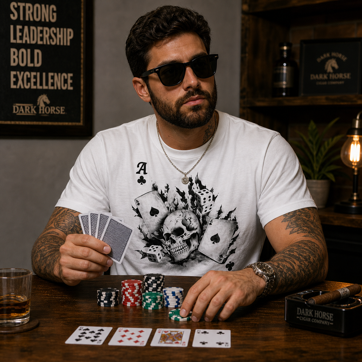 Dead Ace Skull Graphic Tee
