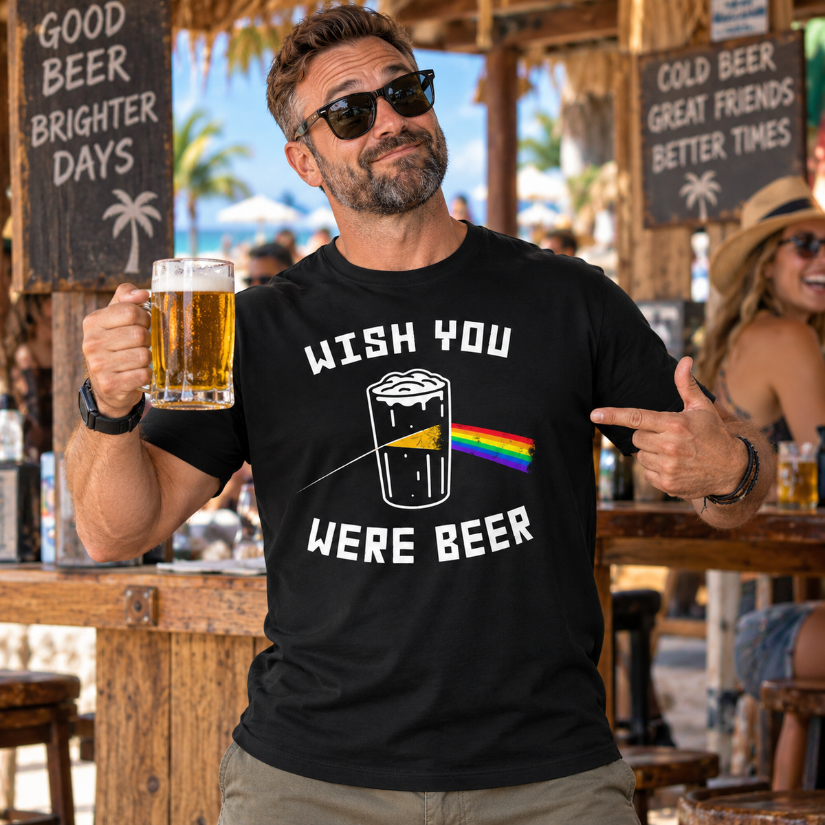 Wish You Were Beer Tee