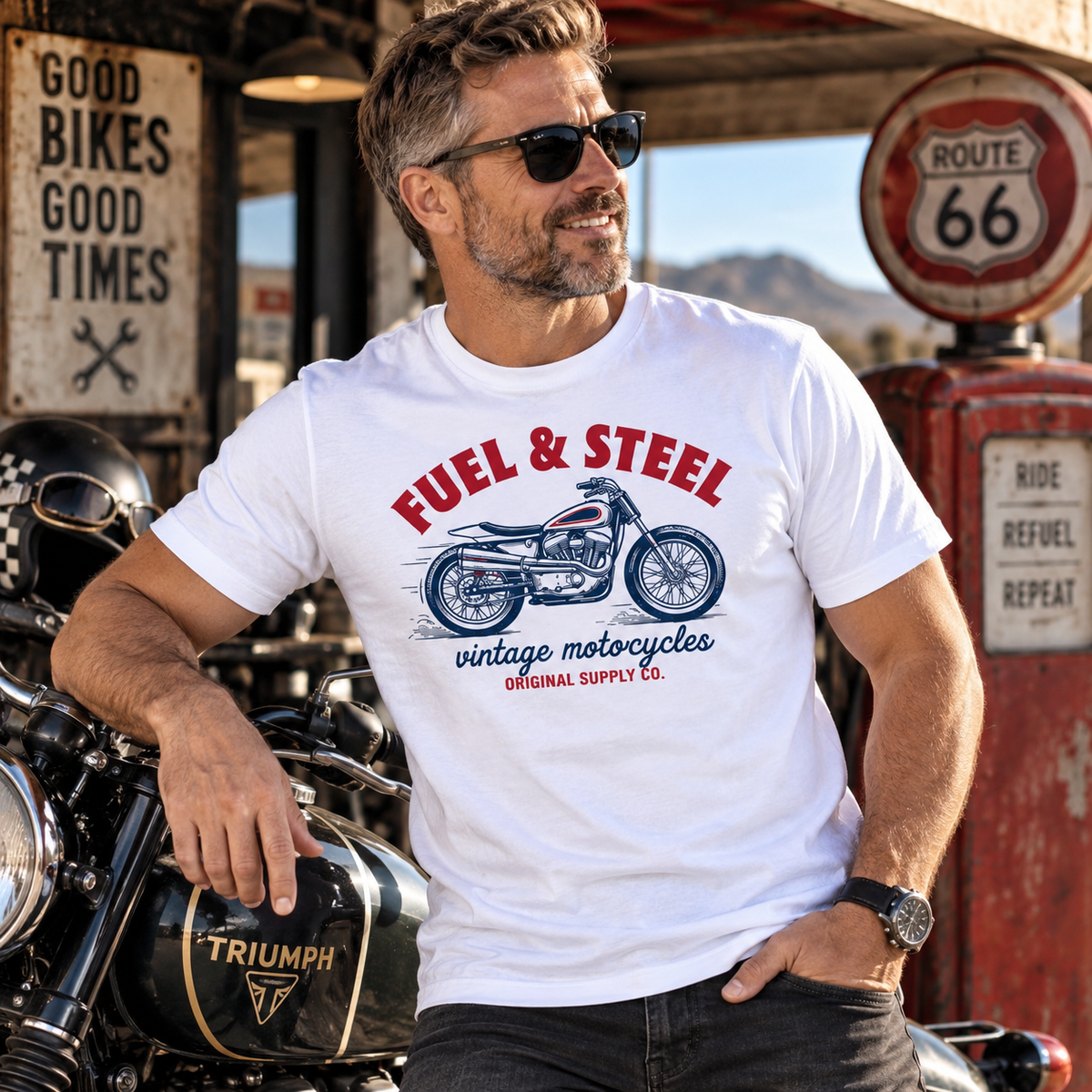 Fuel, Steel & Freedom Tee