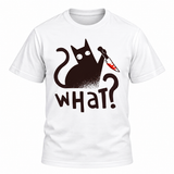 Cat with Knife T Shirt
