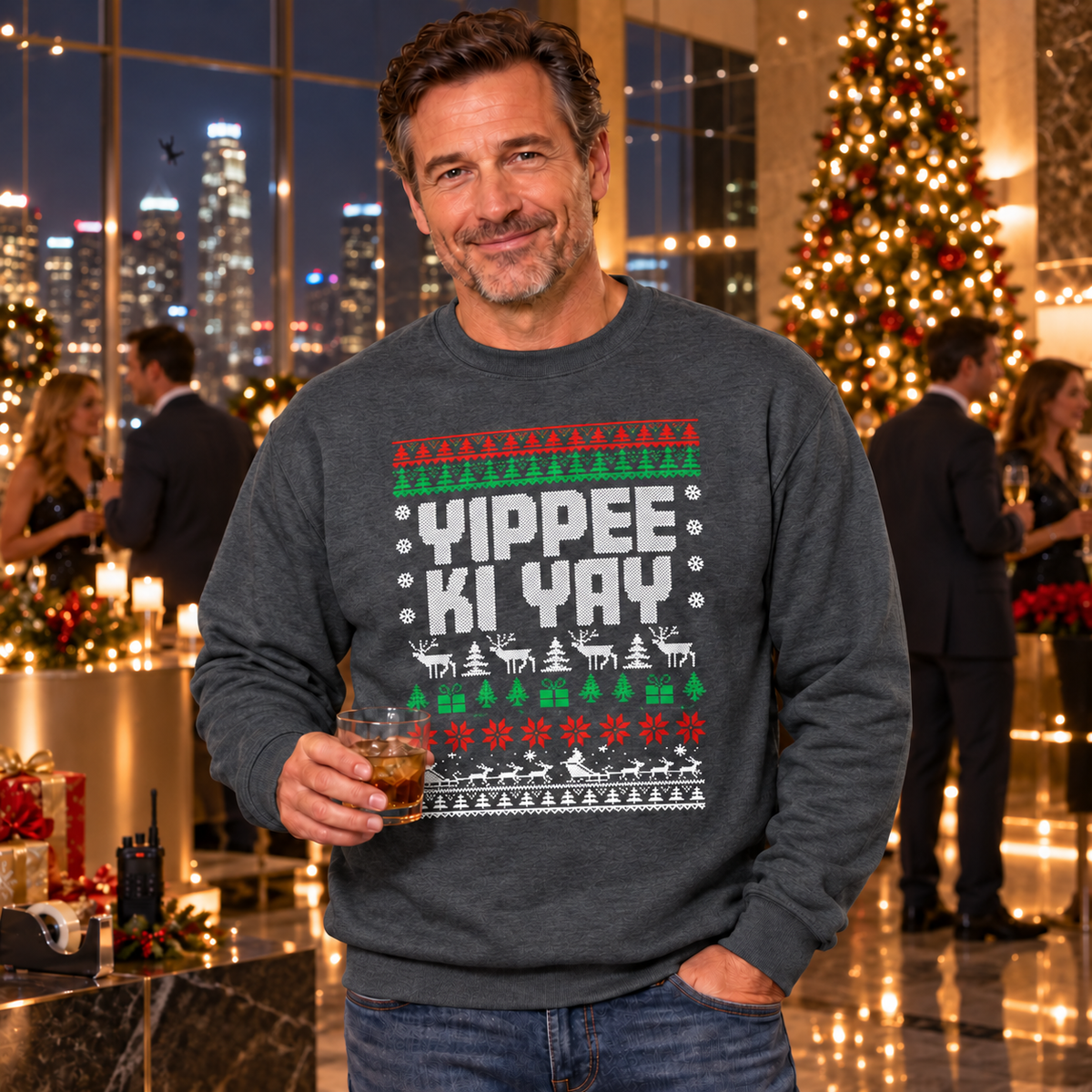 Yippee Ki Yay - Funny Christmas Jumper