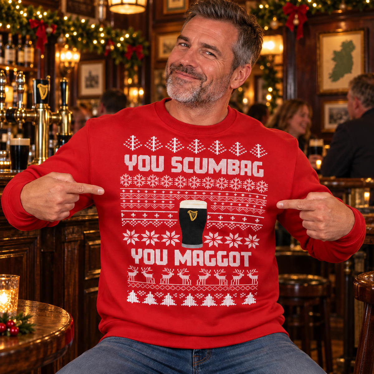 You Scumbag - Funny Christmas Jumper