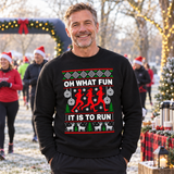Oh What Fun It Is To Run - Funny Christmas Jumper