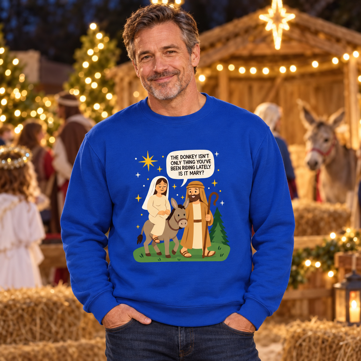 Naughty Mary - Funny Christmas Jumper