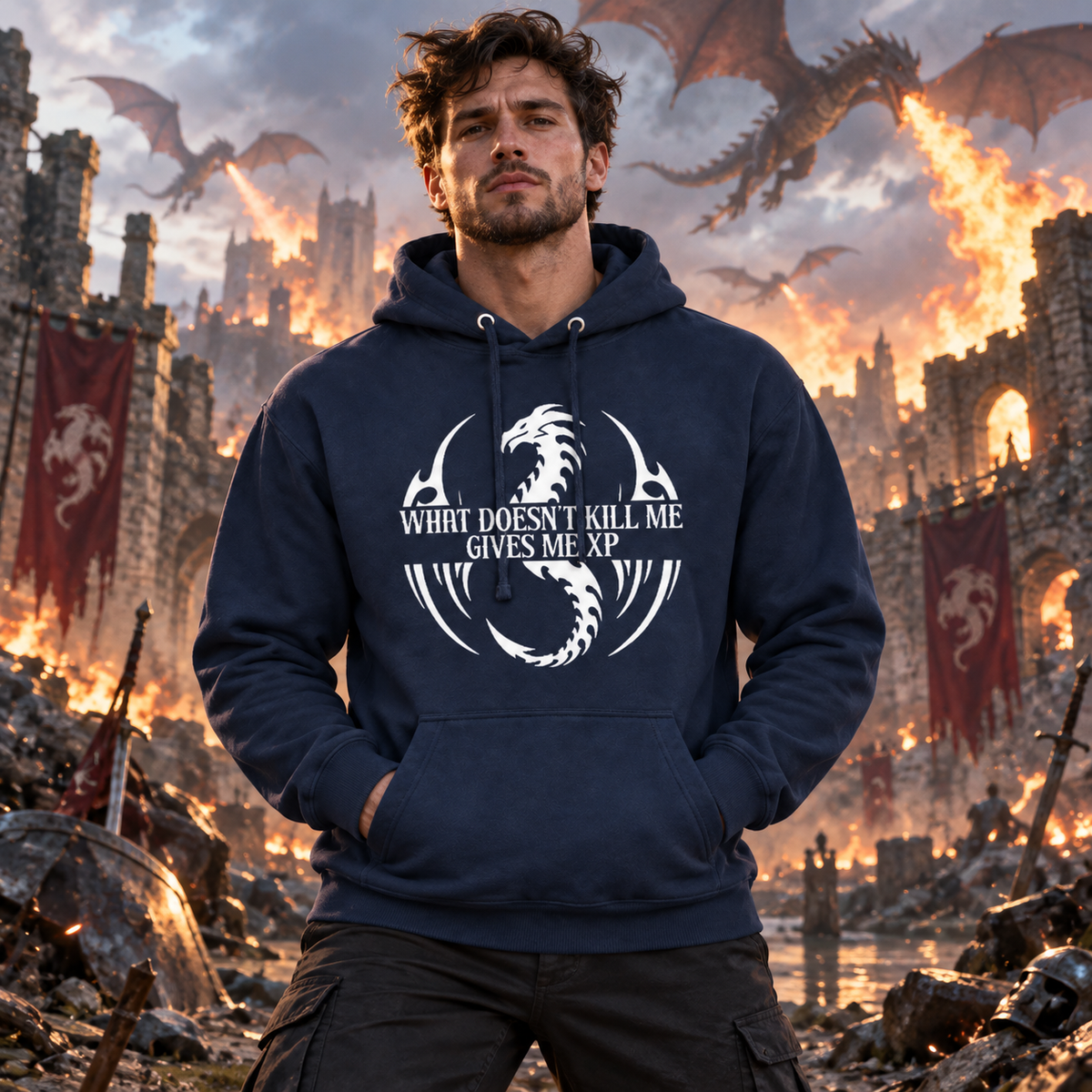 What Doesn't Kill Me Gives Me XP Hoodie