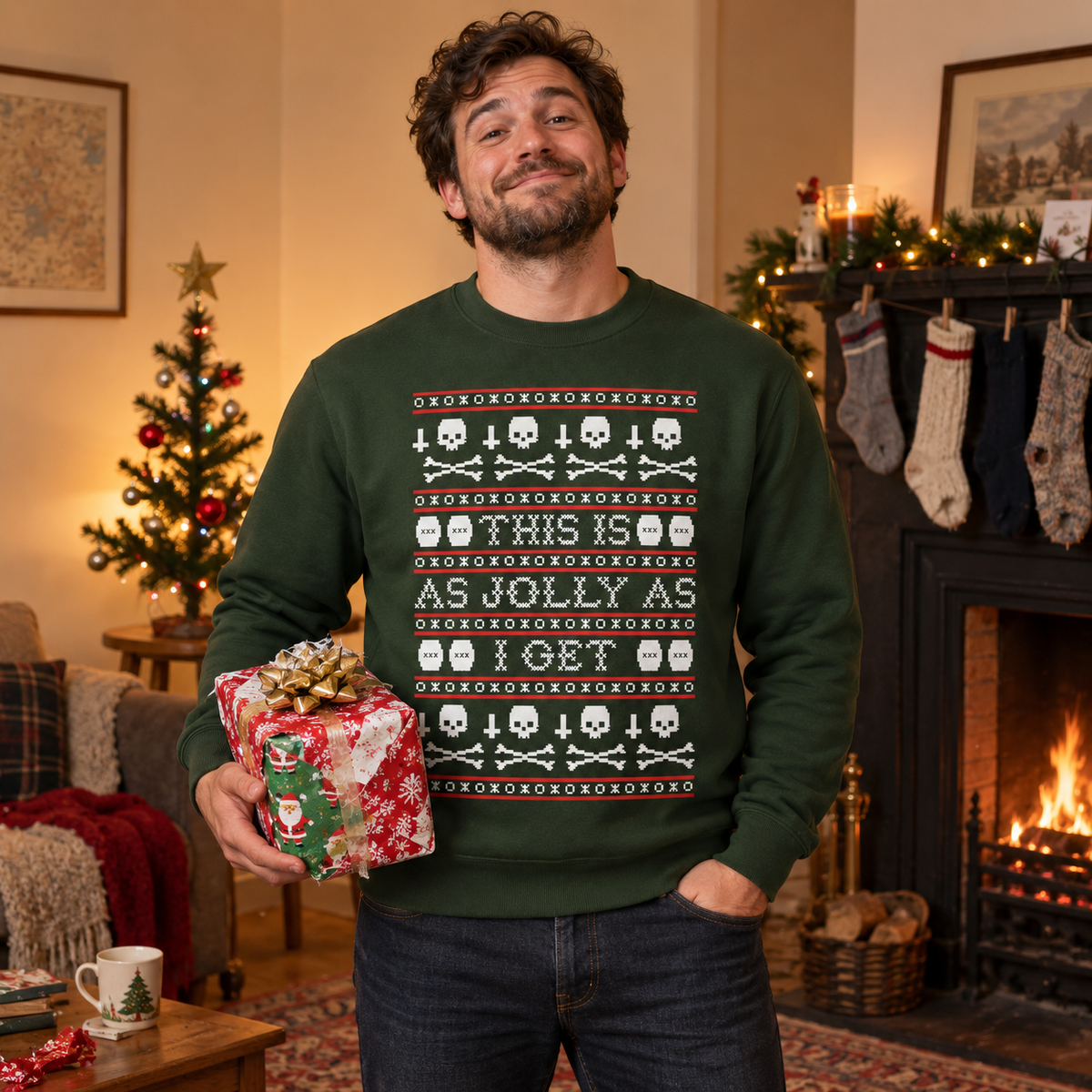 Jolly Fella – Funny Christmas Jumper