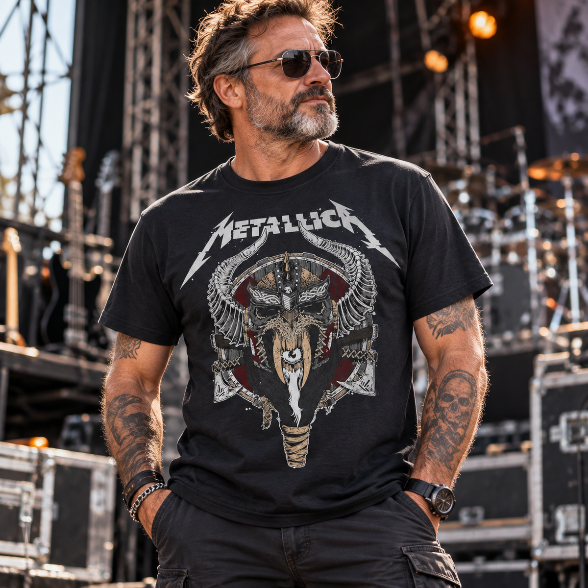 Metallica Viking Skull Tee