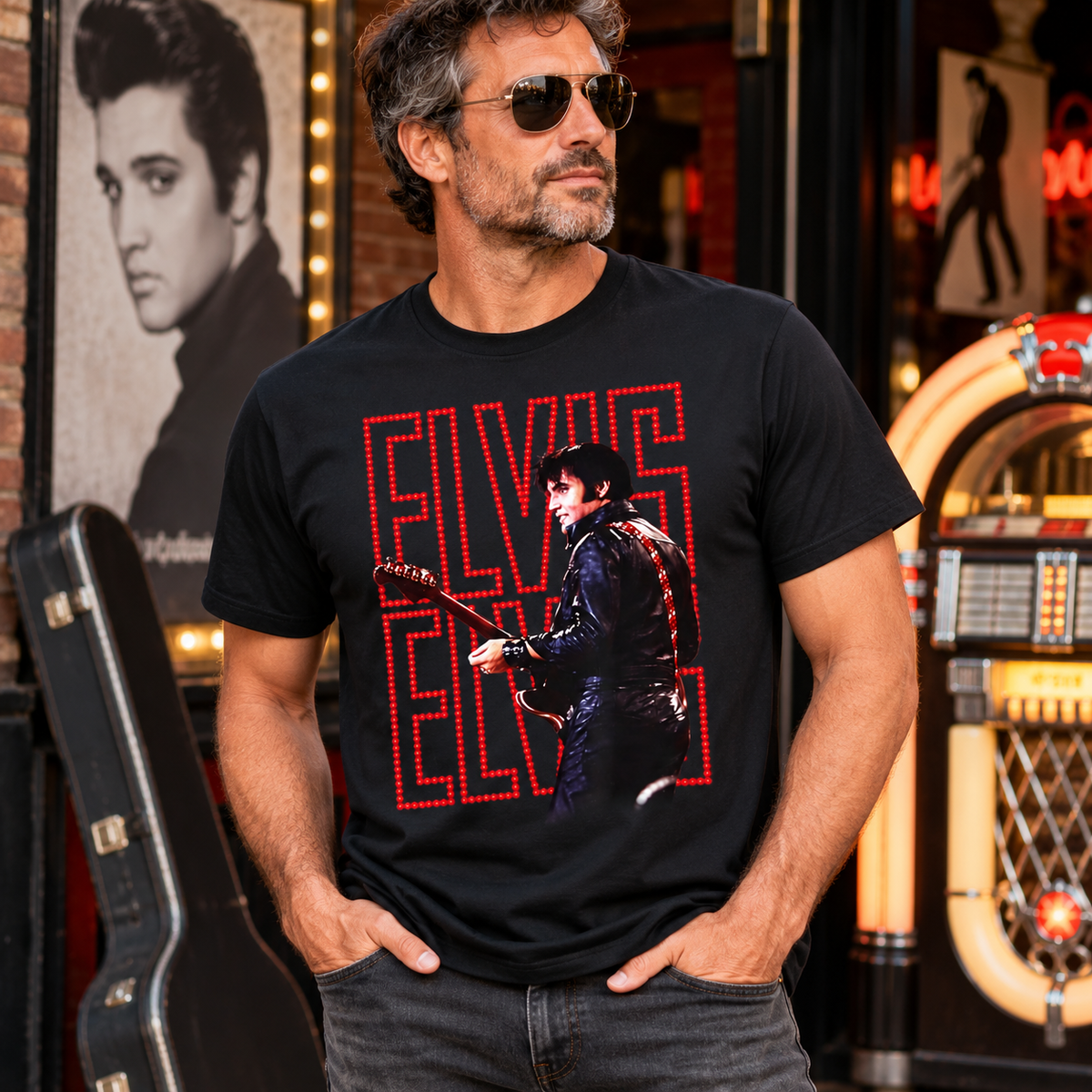 Elvis Live Tee