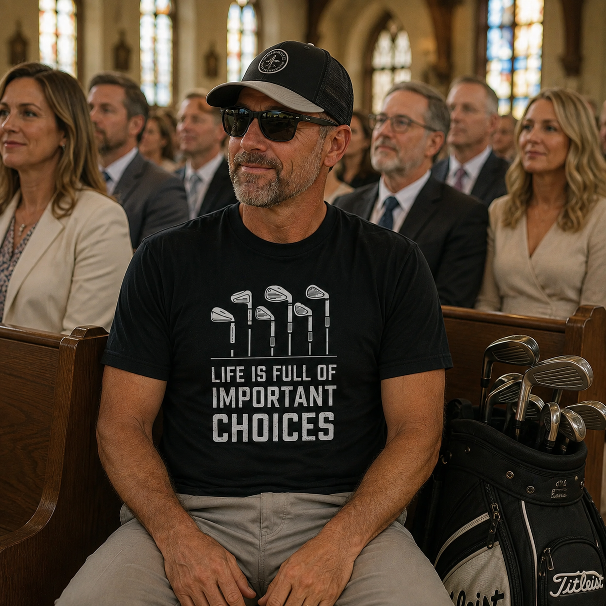 Life Is Full of Important Choices Golf Tee