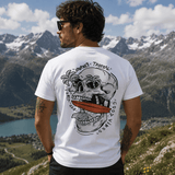 Tropical Skull Surf Vibes Graphic Tee
