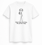 Critical Thinking Stick Figure Tee