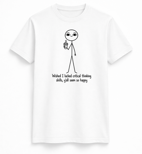 Critical Thinking Stick Figure Tee