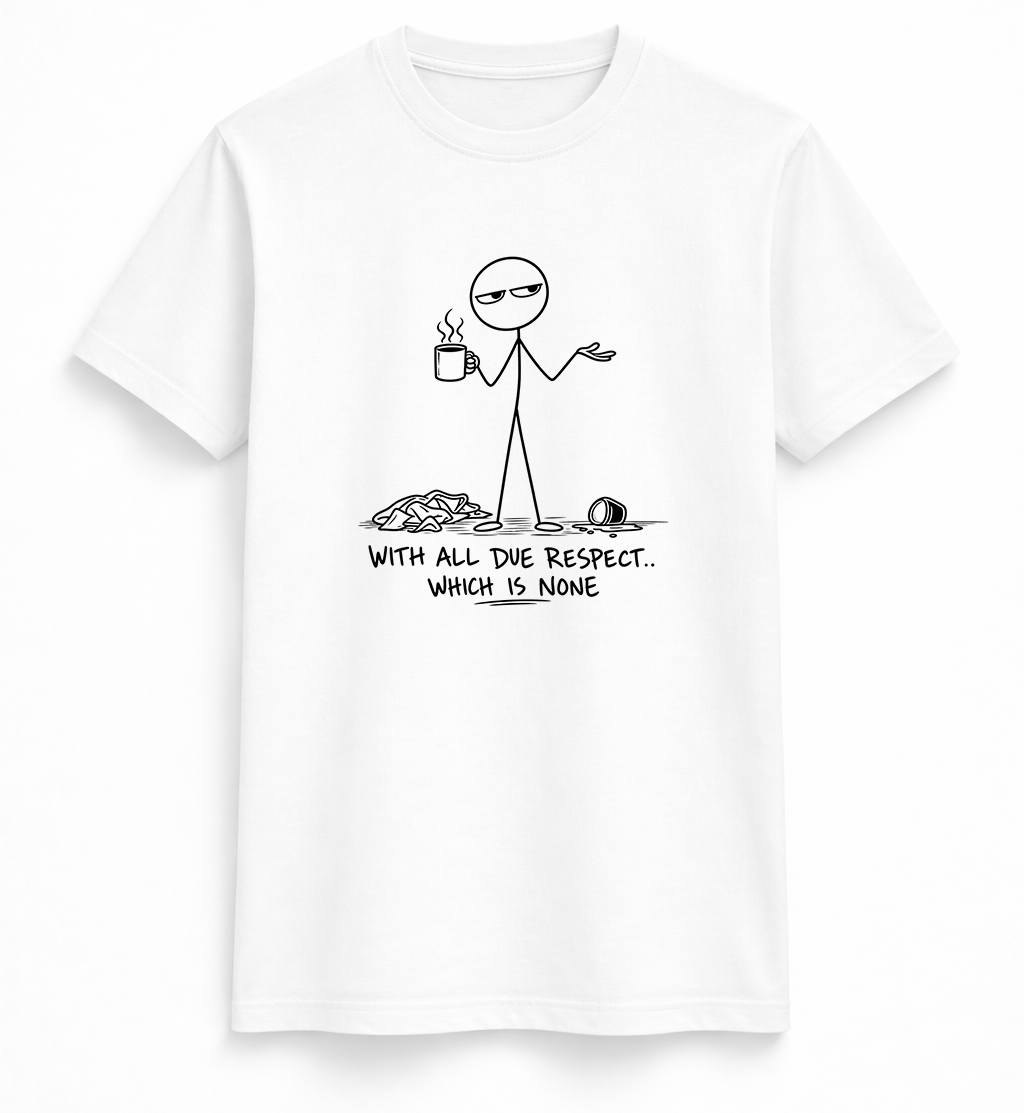 Due Respect Stick Figure Tee