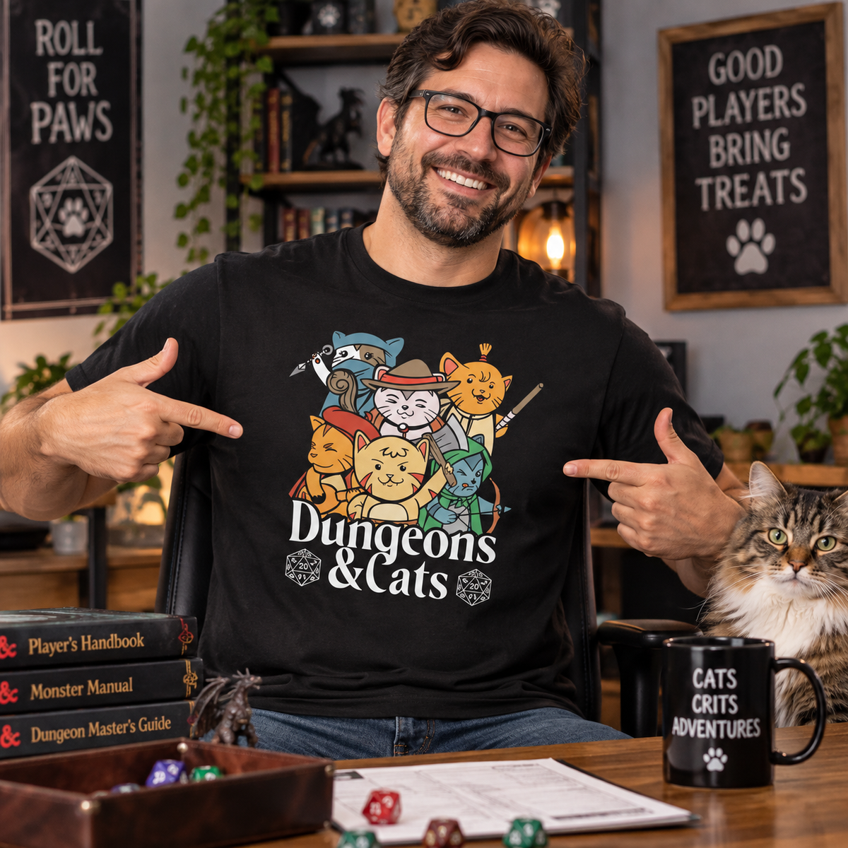 Dungeons and Cats T Shirt