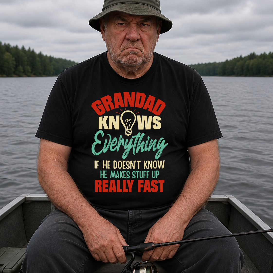 Grandad Knows Everything Funny Tee