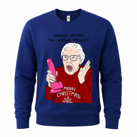 Granny Opened The Wrong Present – Funny Christmas Jumper