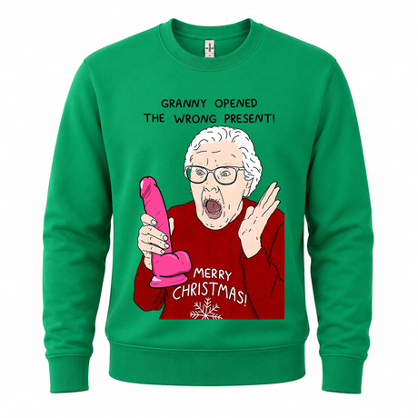 Granny Opened The Wrong Present – Funny Christmas Jumper