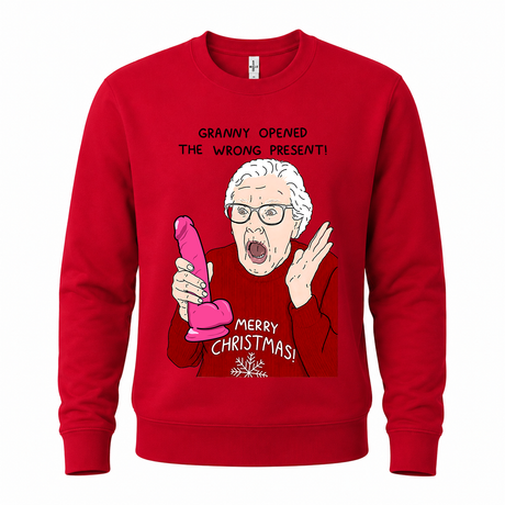 Granny Opened The Wrong Present – Funny Christmas Jumper