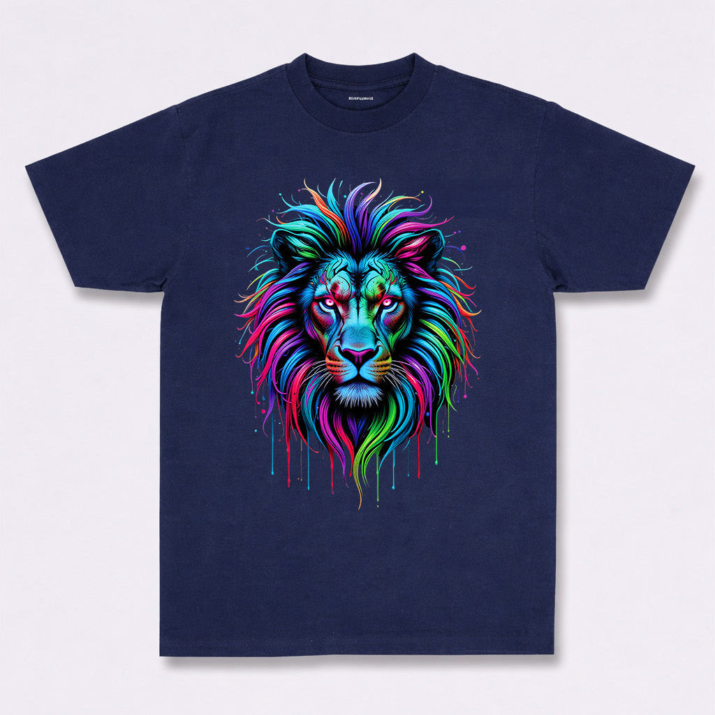 Neon Apex Lion Graphic Tee